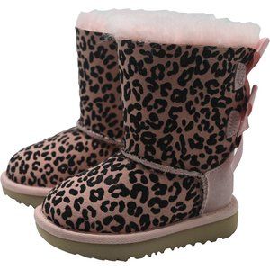 UGG Toddler Girl Leopard BAILEY BOW II Boots